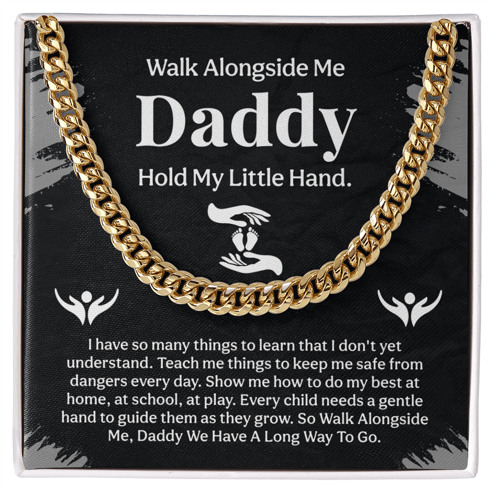 To my Daddy Cuban Link Chain for new or dad of young kids - Beauty Belliss